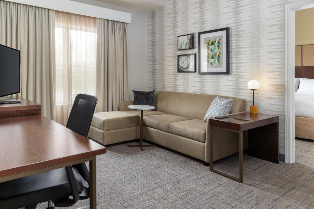 One-Bedroom King Studio Suite with Roll-In Shower and Sofa Bed interior